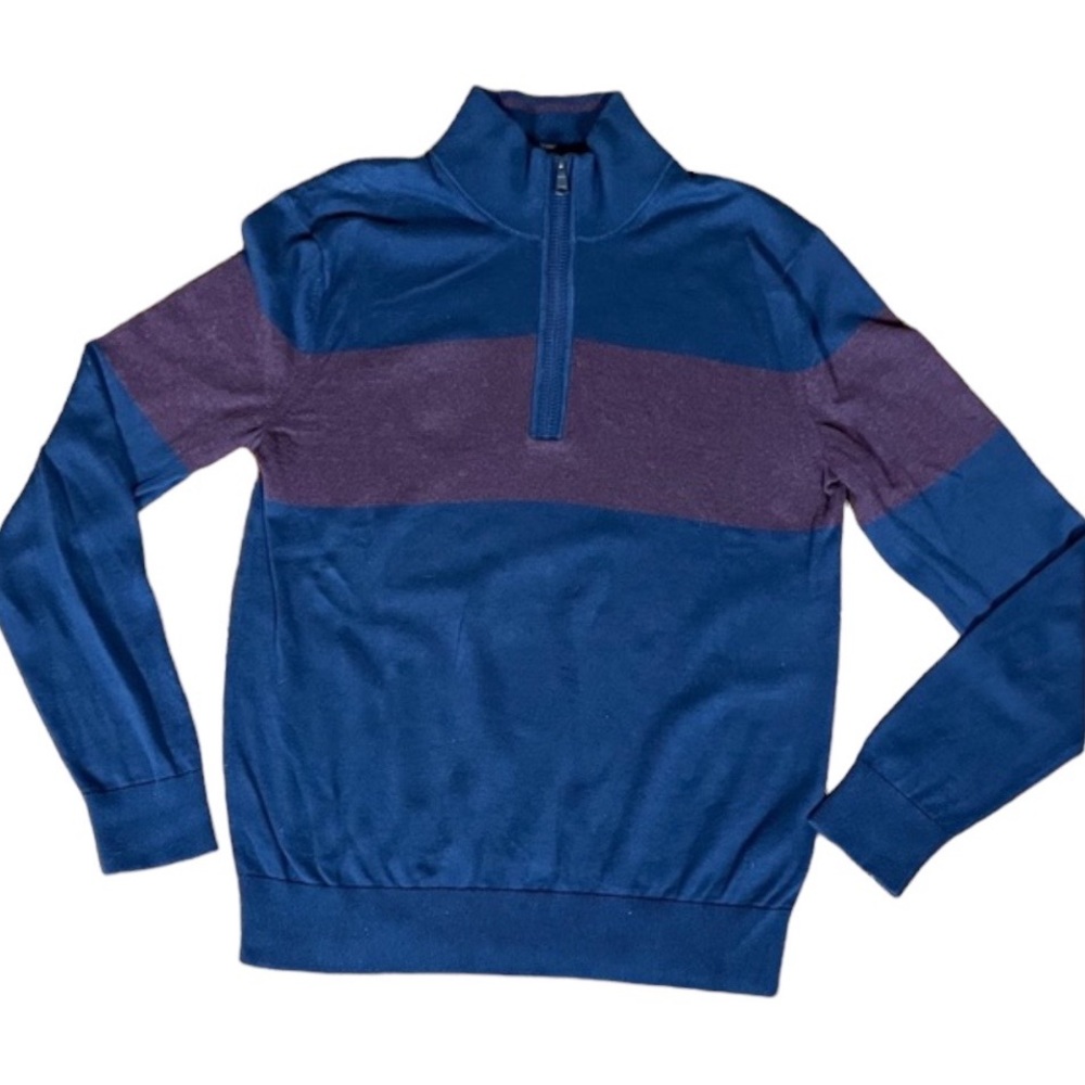 EUC Banana Republic Men’s Quarter Zip Cotton Sweater